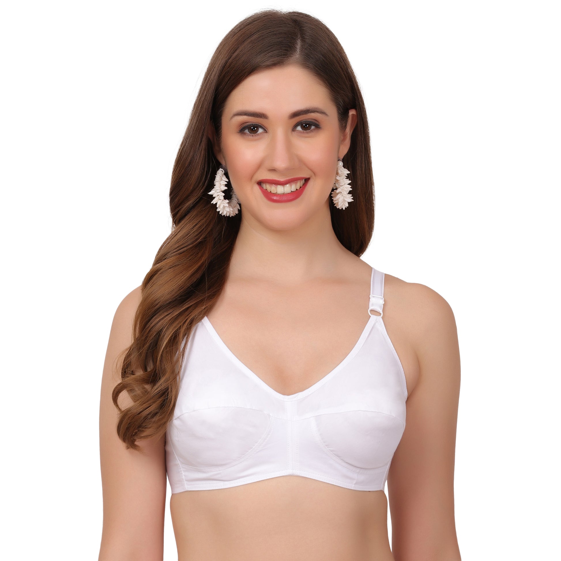 Fit lingerie collection featuring a cotton comfy bra with a snug yet flexible fit.
