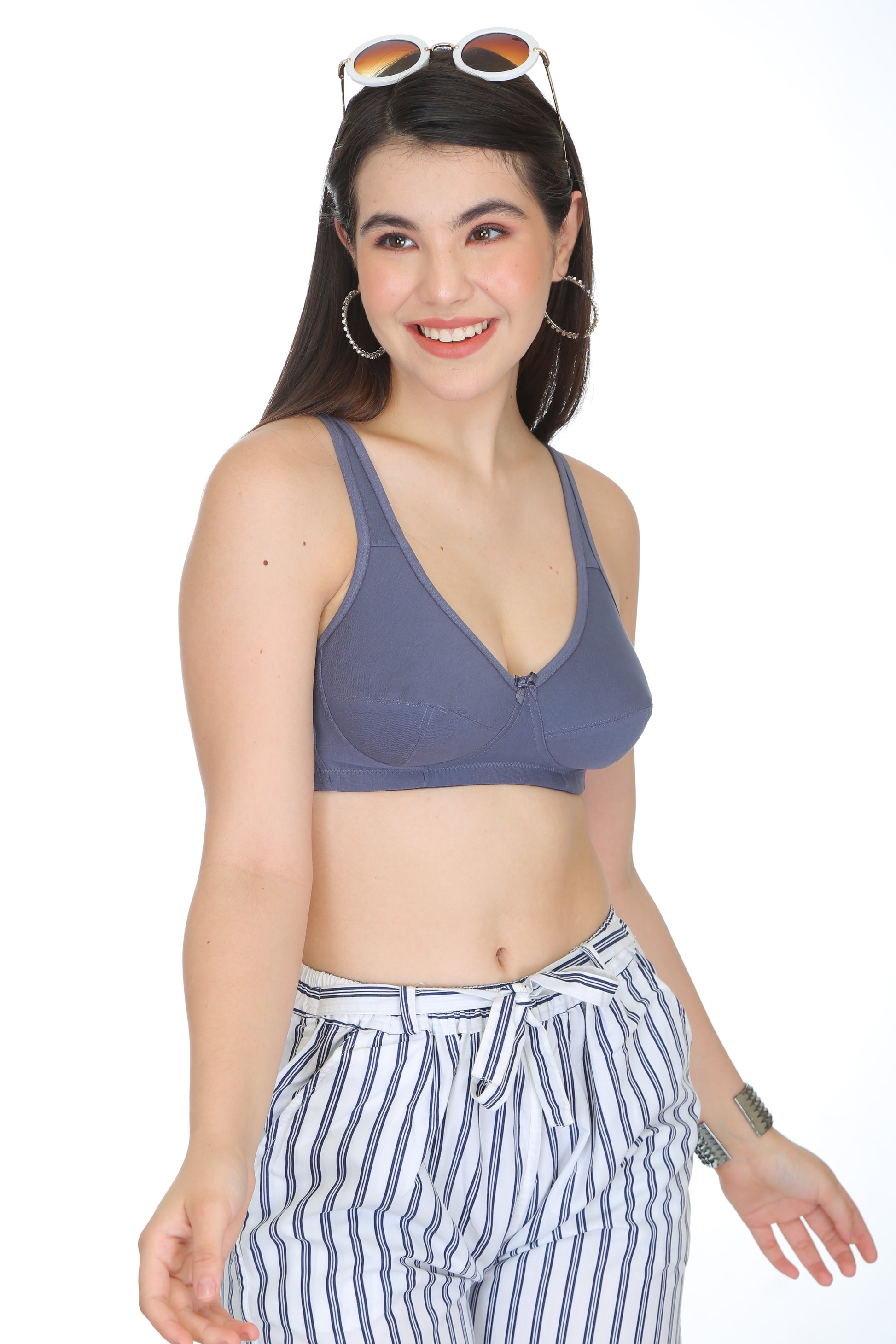 Fig innerwear for women featuring hosiery fabric, demi minimal coverage, and cup sizes B to D – style meets support.